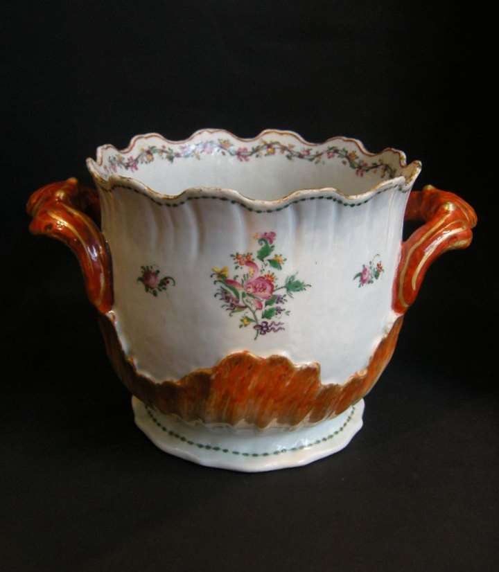 Winecooler porcelain "famille rose" - Qianlong period